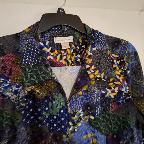 Artsy Christopher & Banks Women's Blazer Jacket Office Siren Tapestry L - Picture 7 of 10